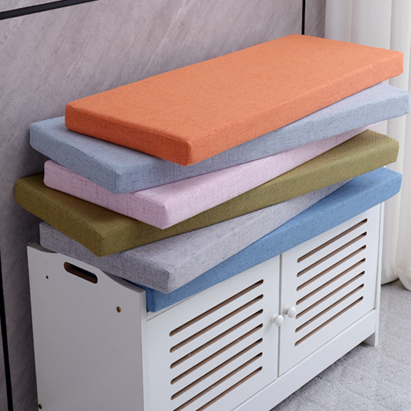 Entrance to the door Shoes Stool Cushion entrance to the house Xuanguan Wearing Shoes Cabinet Cushion Cassette Soft Bag Custom Rectangular Floating Window Sponge Cushion-Taobao