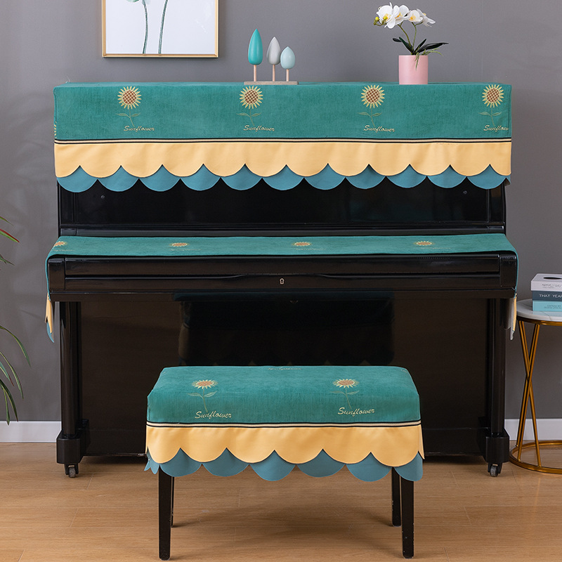 Piano Dust Cover Brief Modern Advanced Electronic Organ Full Hood Upscale Geeb Children's Net Red Piano Bench Hood Cover