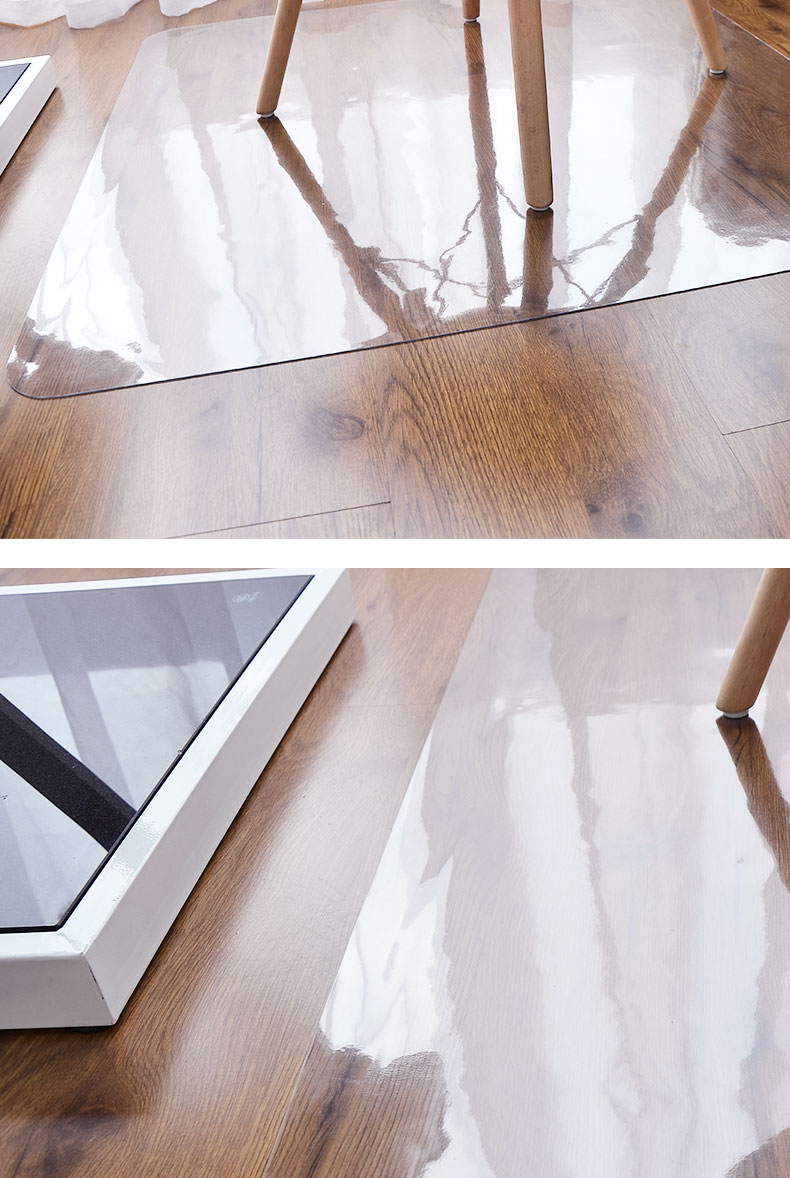 Pvc văn phòng nhựa ghế mat thảm tròn ở phía trước của cửa có thể được tùy chỉnh thảm sàn nhà - Thảm sàn tấm nhựa trải sàn