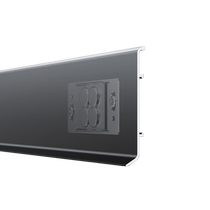 Extremely narrow edge ultra-thin metal stainless steel aluminum alloy magnetic stickers corner skirting and baseboards 6cm glue-free