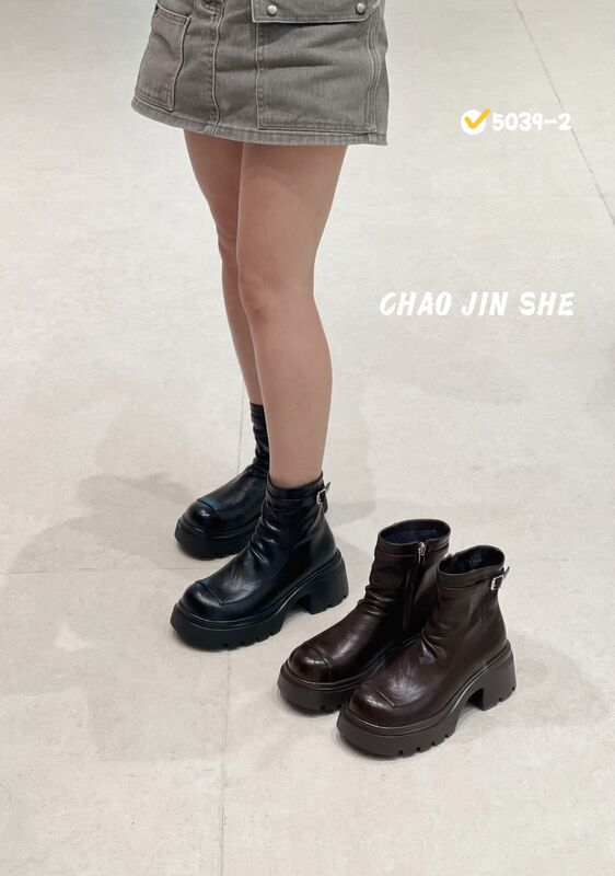 Physical Store Gt Women's Thick-Soled Platform Martin Boots, Cylinder Boots, Student Chelsea Motorcycle Boots, Slim-Leg Boots, Work Boots Physical Store Gt Women's Thick-Soled Platform Martin Boots, Cylinder Boots, Student Chelsea Motorcycle Boots, Slim-Leg Boots, Work Boots