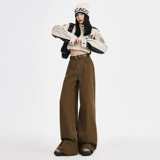 Летние джинсы, штаны, подходит для подростков, для формы тела «груша», в американском стиле, свободный прямой крой