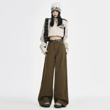 Летние джинсы, штаны, подходит для подростков, для формы тела «груша», в американском стиле, свободный прямой крой