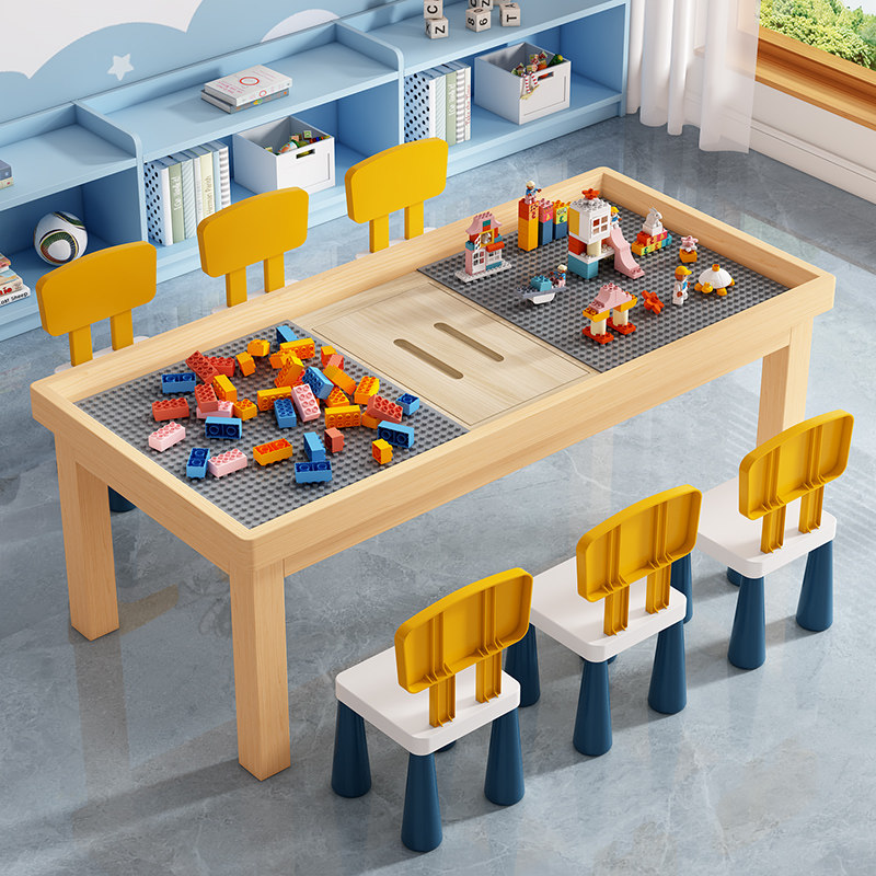 🔥 Hey everyone, check this out! this solid wood children's building ...