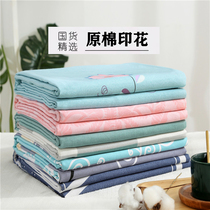 Suitable for naked sleep thick and thick cotton sheets single 100 whole cotton single - bed red pad