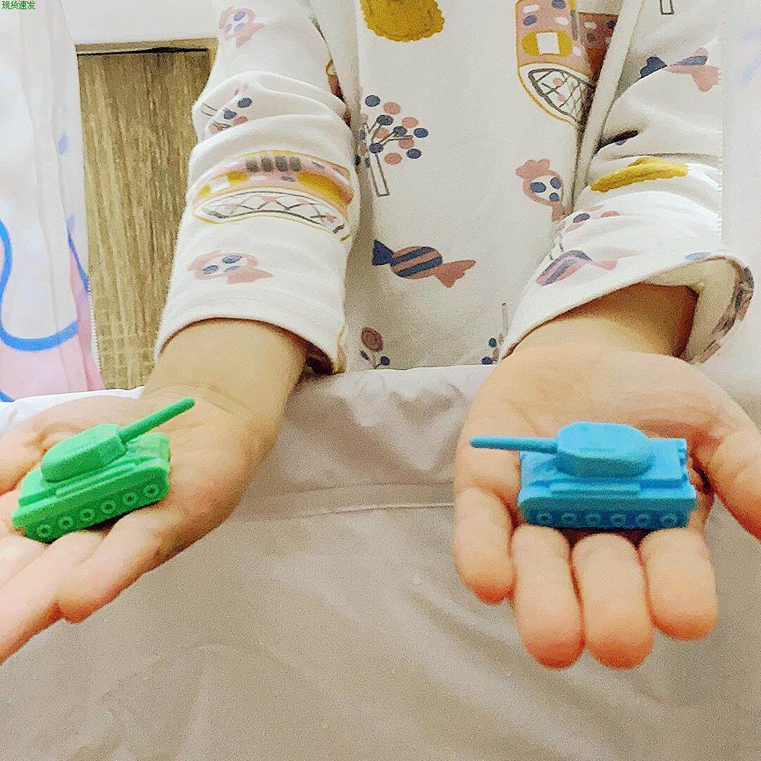 Tank Erasers Military Small Solid Model Disassembly Assembled Kindergarten Elementary School Kids Cartoon Like Leather Toys-Taobao