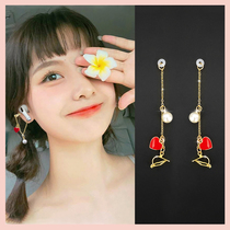 airpods anti-lost earrings Apple wireless earphones ear chain airpodspro protective cover anti-lost rope ear hanging airpods one and two generations of metal cute trend fashion cartoon 3 generation