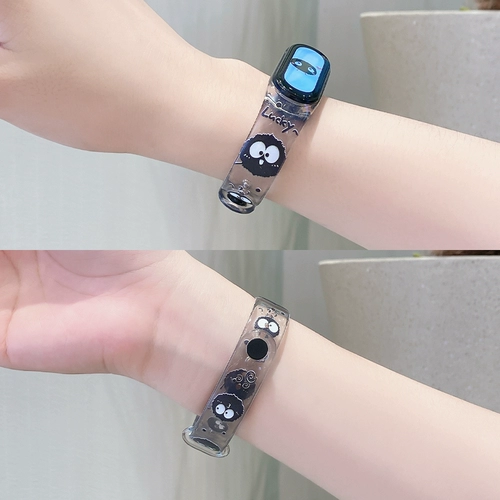 Xiaomi, совместимый браслет, ремешок для часов, сменные креативные милые прозрачные спортивные часы, 4/5/6/7