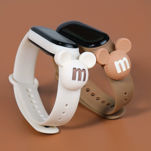 Xiaomi, совместимый браслет, сменный силиконовый ремешок для часов, мультяшная милая водонепроницаемая кукла, 5/6