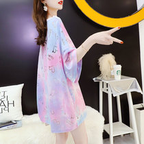 2022 New pregnancy womens dress not to be overshaded 100 hitch short sleeve T-shirt with long pregnant woman blouses summer Chauma