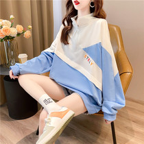 Design Sensation Pregnant Woman Spring Fashion Fashion 2022 New Korean Version Loose Clothing Woman Autumn Winter Foreign Air Pregnant pregnant womens blouse Chauma