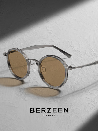 2024 New Men's Sunglasses Polarized Anti-UV Driving Special Retro Handmade Pure Titanium Soccer