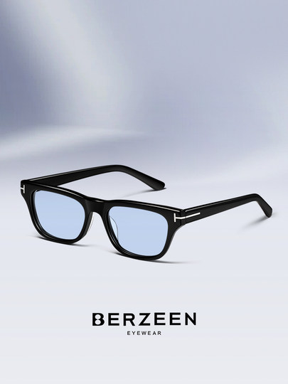 2026 New Light Blue Sunglasses for Men, Hong Kong Style, Uv Protection, Driving-Specific Sunglasses, Same Style as Chow Yun-Fat's Mama