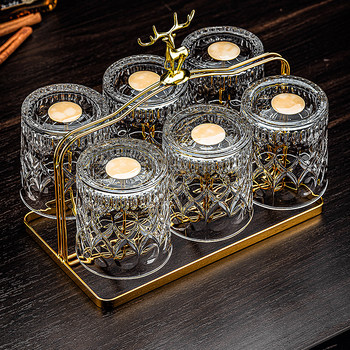 Beer Glasses, Liquor Glasses, Whiskey Glasses Set, Light Luxury, High-End, Household Water Cups, Bar and Ktv Special Commercial Use