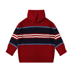 YEPPER ດູໃບໄມ້ລົ່ນແລະລະດູຫນາວພື້ນຖານການປະສົມສີ striped stitching pullover sweater ຄູ່ຜົວເມຍບໍ່ມີເພດ