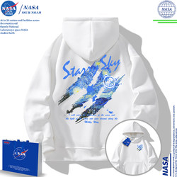 Nasa Co-Branded Van Gogh Starry Night Sweatshirt for Men 2025 New Spring and Autumn American Style Trendy Brand Hooded Jacket for Men and Women