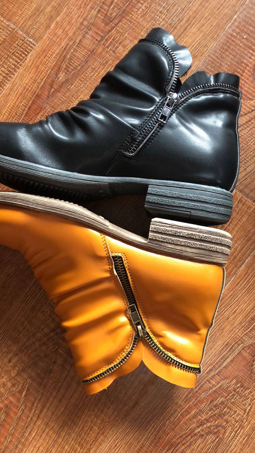 Women Ankle Boots Spring Autumn кожзаменитель Leather Boot Female Short 