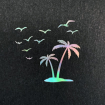 A group of 10 random flying birds (excluding big trees) mother-of-pearl luminous shell green shell