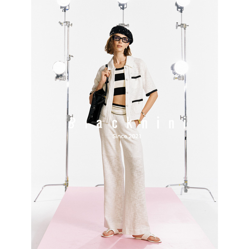 Blacknini's "Breathing Set" Island Country Gold and Silver Shimmering Linen Knit Shirt/Pants Blacknini's "Breathing Set" Island Country Gold and Silver Shimmering Linen Knit Shirt/Pants