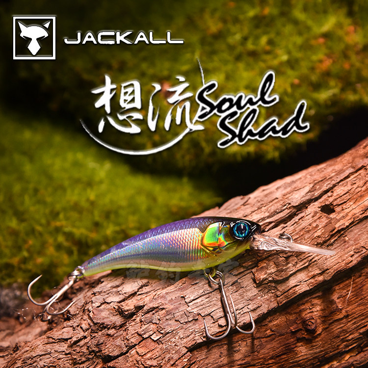 เหยื่อตกปลา Jackall จากญี่ปุ่น เหยื่อปลอม Soul Shad เหยื่อสำหรับลำธาร เหยื่อตกปลา เหยื่อแข็งรูปปลาตัวเล็ก สำหรับการแข่งขันตกปลากะพง