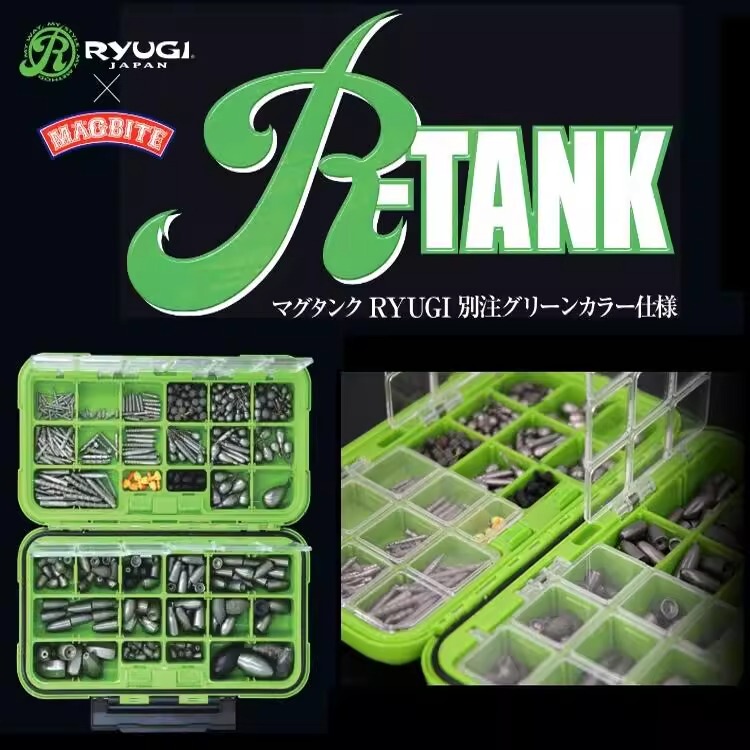 Japan Ryugi R-Tank Waterproof and Drop-Proof Tungsten Steel Sinker Storage Box for Lure Fishing Accessories Japan Ryugi R-Tank Waterproof and Drop-Proof Tungsten Steel Sinker Storage Box for Lure Fishing Accessories