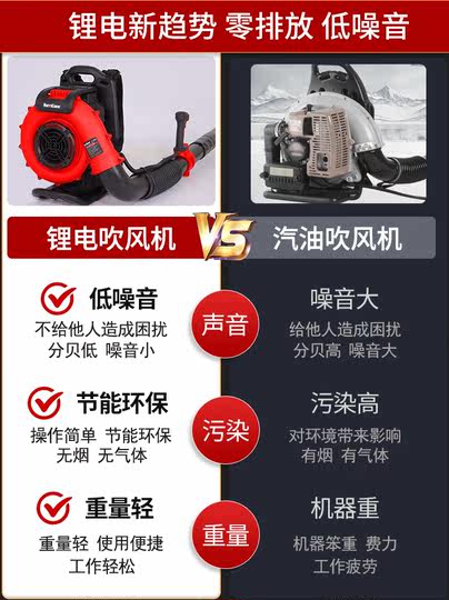 Xinghu Lithium Electric Blower High-Power Rechargeable Leaf Blower Snow Blower Property Dust Remover Fire Extinguisher 60V