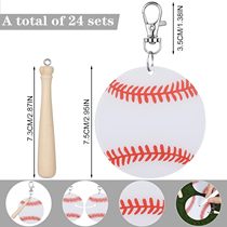 temu Amazons popular acrylic baseball keychain