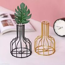 Golden Hydroponics Vase Decoration Living Room Table Desktop