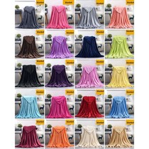 Fluffy Winter Plaid Bedspreads Warm Soft Coral Fleece Blanke