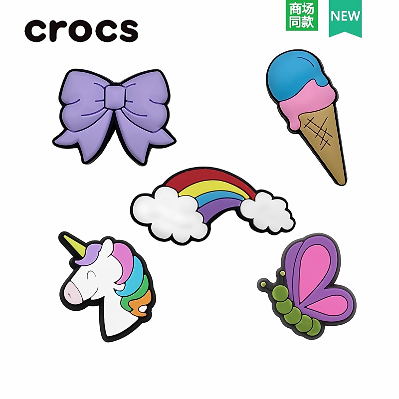 Crocs Shoe Charms Accessories Suitable for Crocs Shoes, Fun Unicorn Cartoon DIY Shoe Decorations, Rainbow Unicorn Crocs Shoe Charms Accessories Suitable for Crocs Shoes, Fun Unicorn Cartoon DIY Shoe Decorations, Rainbow Unicorn