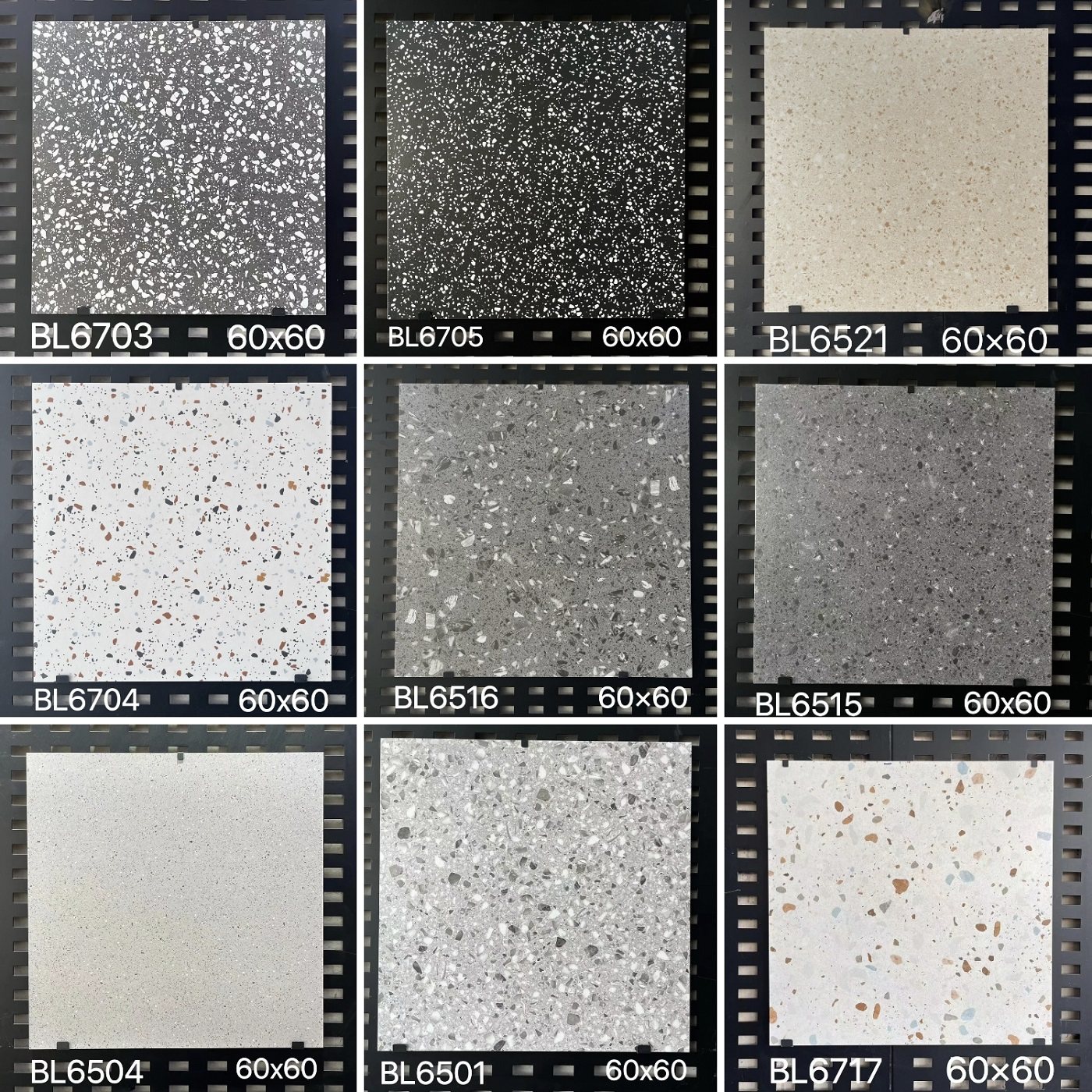 Цельнокерамическая плитка terrazzo 600x600 напольная плитка матовая напольная плитка античная плитка нескользящая черная Фошань, Гуандун