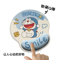 Cute comfortable and soft cartoon three-dimensional mouse pad rubber soft pad wrist pad mouse pad girls wrist pad