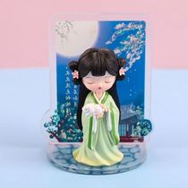 Chinese style plaster doll stall painting and coloring mini DIY childrens painting and dyeing complete set