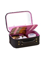 Cosmetic case cosmetic storage box large capacity cosmetic bag with light and large mirror travel 2023 new all-in-one women