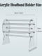 Headband Display Stand, Transparent Assembly Headband and Hairband Storage Display Rack, Hair Accessory Stand, Acrylic