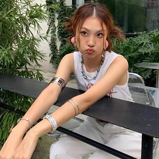 Hollow Line Design Glossy Stackable Bracelet Arm Ring Titanium Steel Non-Fading Trendy Fashion Versatile Arm Ring Direct from Manufacturer