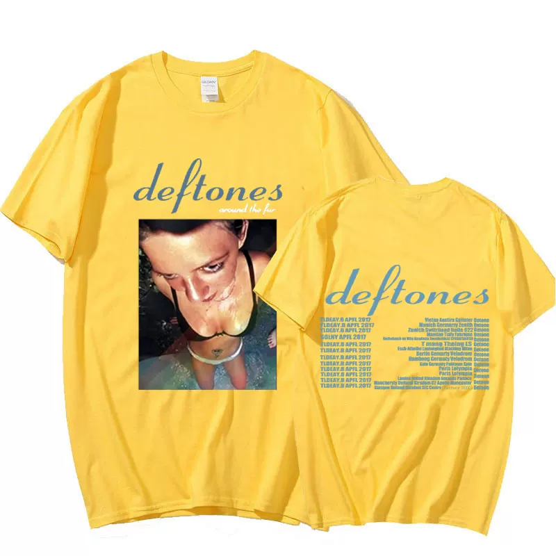 Футболка тура DEFTONES Around the Fur Tour Band Concert пр Punk Hippi