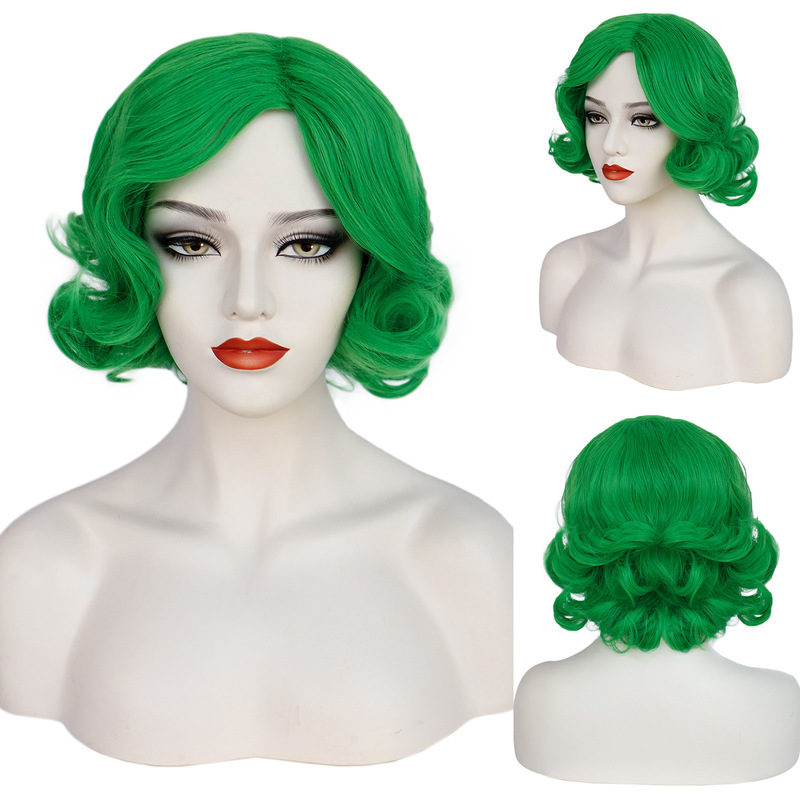 European and American Wigs 1920S Retro Hand-Waved Water Wave Stage Party Chinese-Style Cheongsam Wig