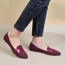 European and American style egg roll shoes solid color thick