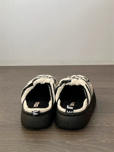 Зебра, тапочки, водонепроницаемая нескользящая удерживающая тепло утепленная зимняя обувь на платформе, коллекция 2023