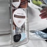 Спонж, кисть, портативная косметическая прозрачная коробка для хранения для путешествий