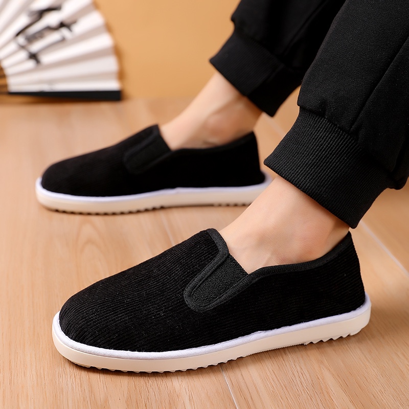 He Hang Genuine Fashionable Handmade Cloth Shoes for Men and Women, Comfortable, Breathable, Non-Slip, Lightweight, Casual Walking Shoes