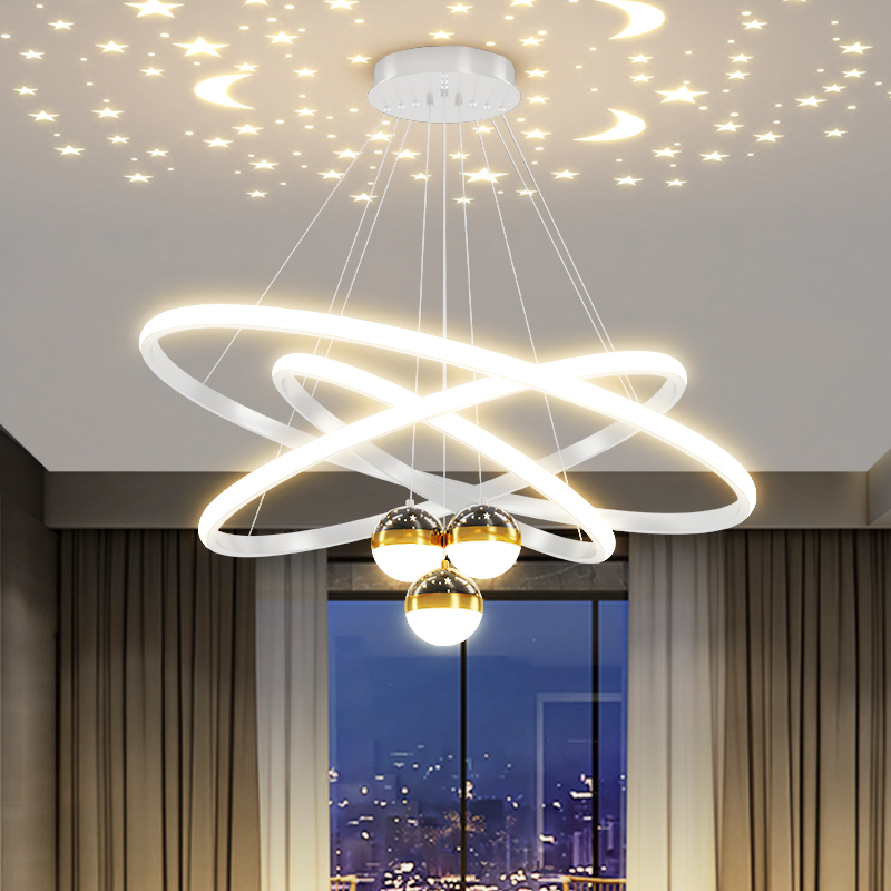 Living Room Chandelier Modern Minimalist Lighting Internet Celebrity Light Luxury Nordic Chandelier New Chinese Style American Style Bedroom Dining Room Chandelier