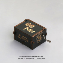 Hand-in-hand wood music box Harry Potter Eight soundbox creative pendulum to send boy girlfriend nectar couple presents