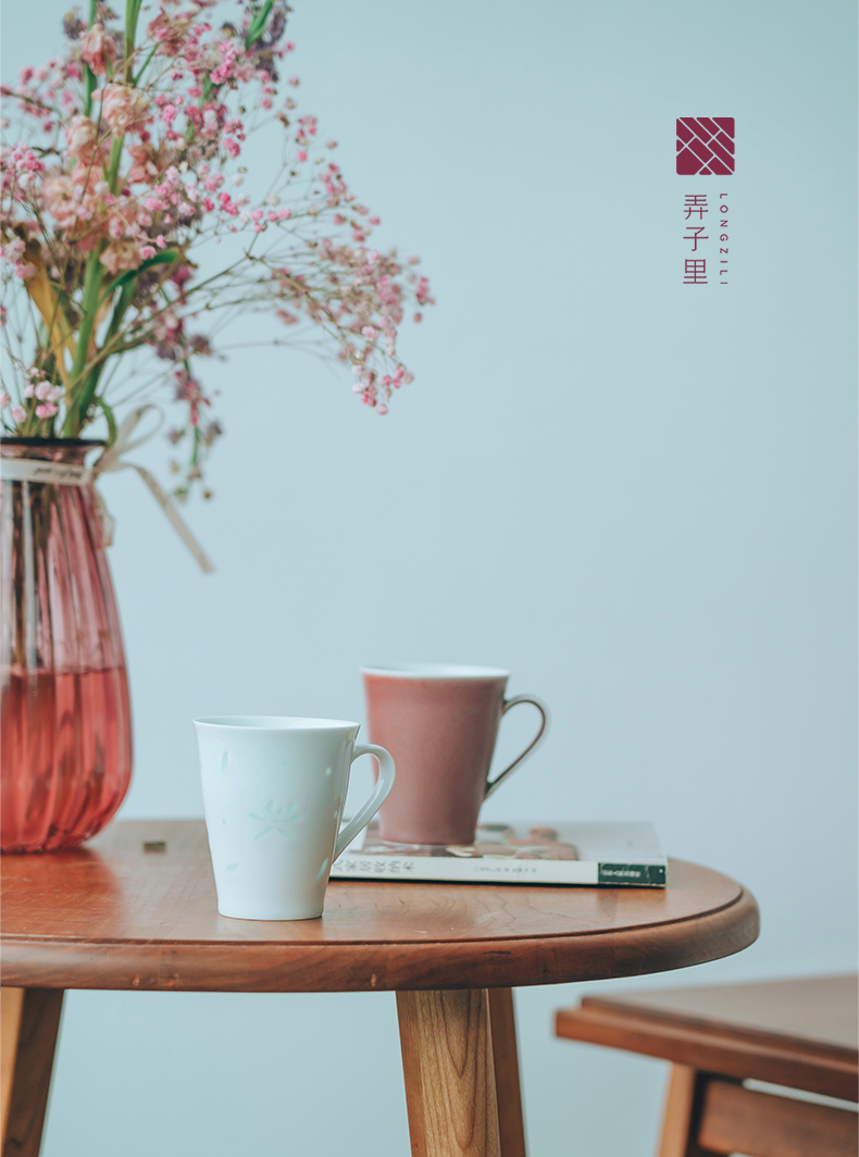 Lane. Jingdezhen ceramic keller to exquisite glass cup of milk for breakfast to send cups of coffee cup