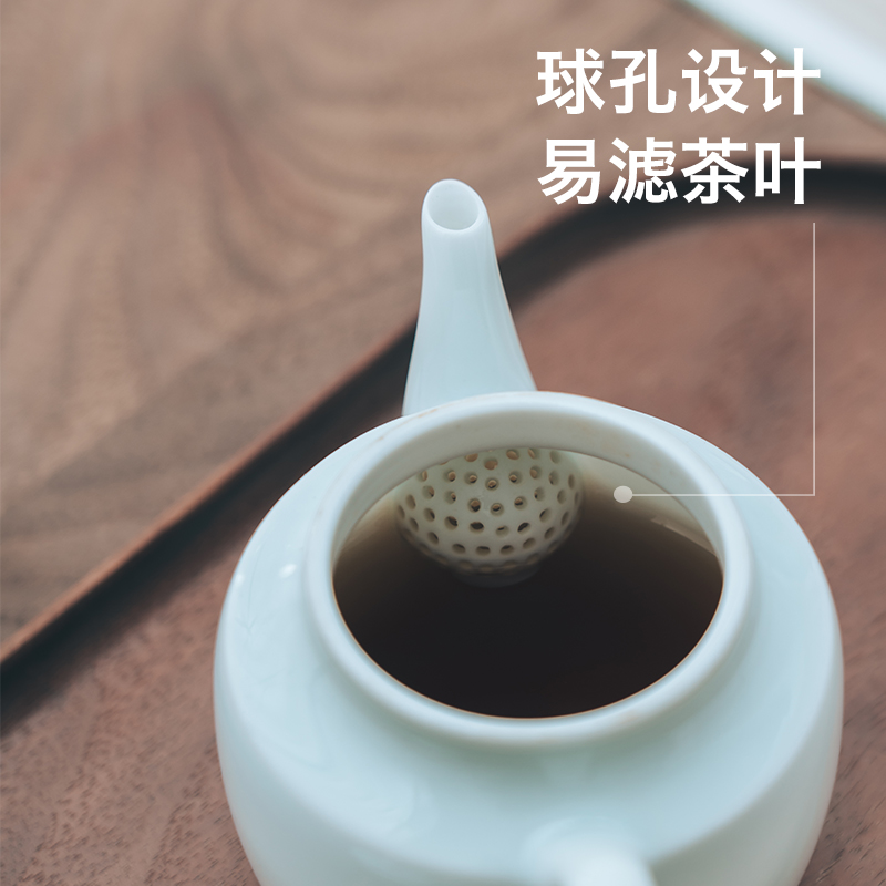 All made in jingdezhen glaze palace DengHu pure manual contracted large teapot ultimately responds kungfu tea set the teapot