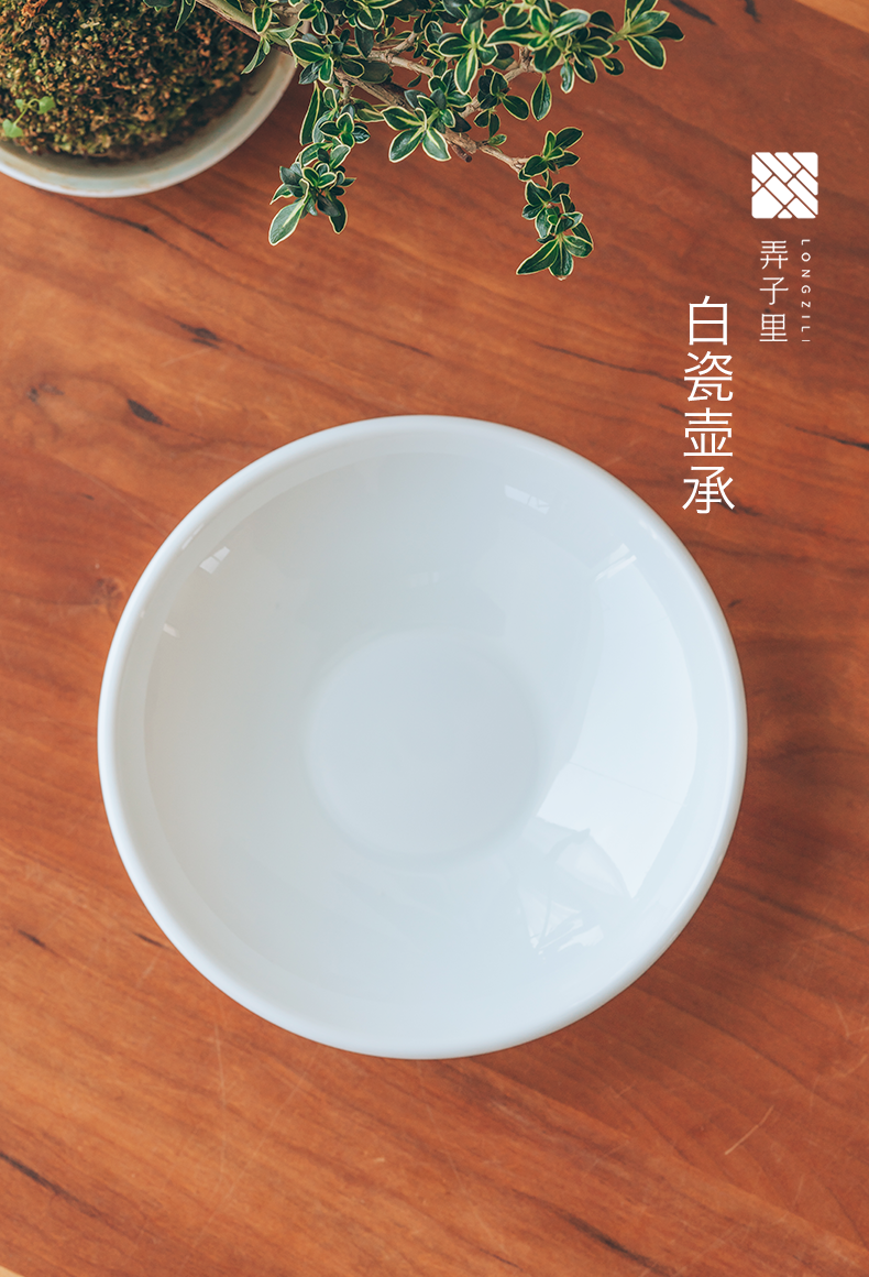 Made in jingdezhen jade tea pot mud single CPU master cup hand pot of tea tray tray was kung fu tea set