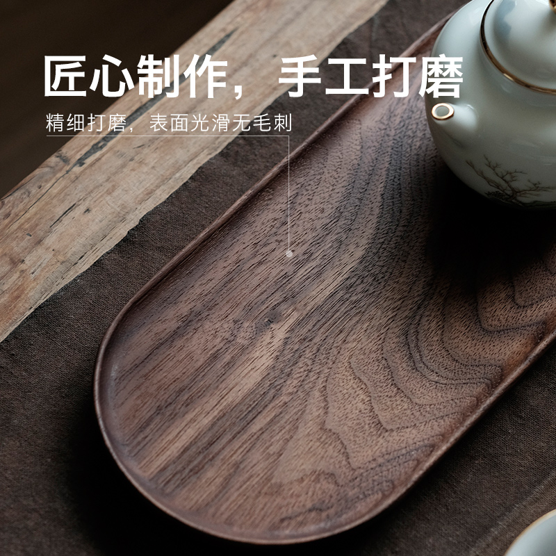 Get in kung fu tea set household contracted ceramic tureen dry tea sets tea cups solid wood tea tray