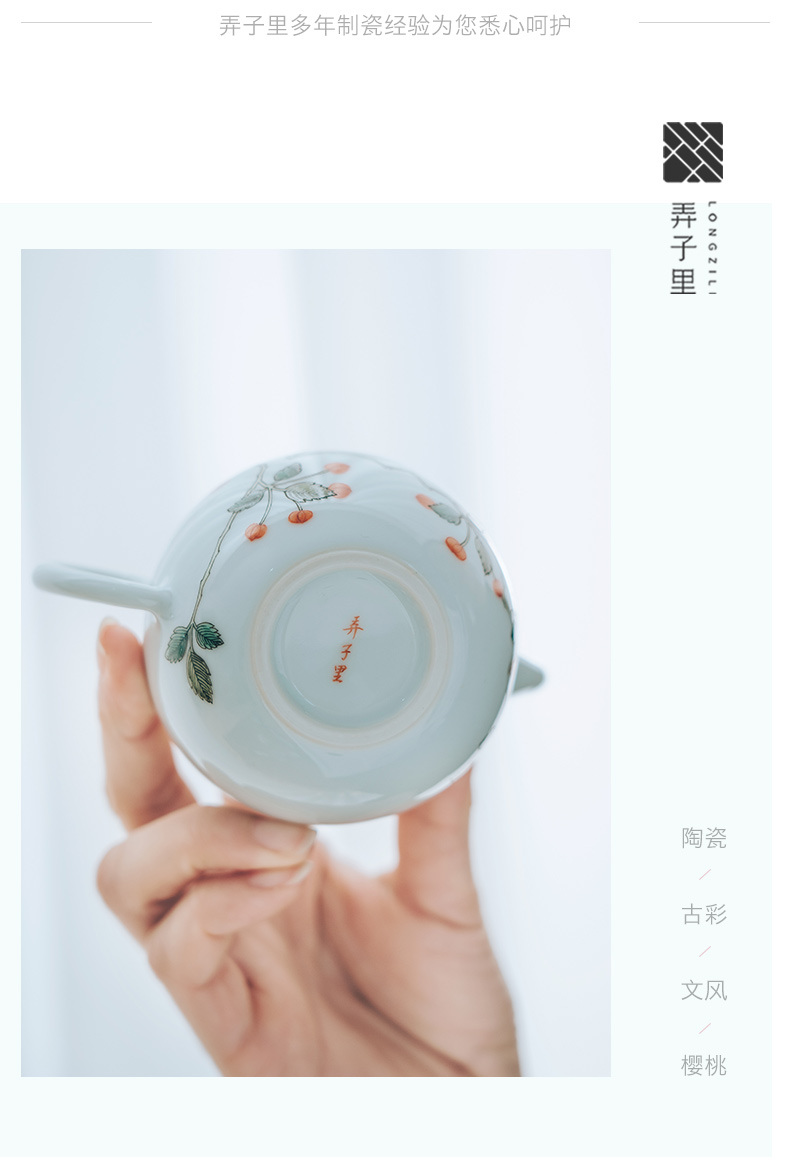 Get son little teapot one make tea with jingdezhen ceramic teapot suit with a single violet arenaceous cooking pot