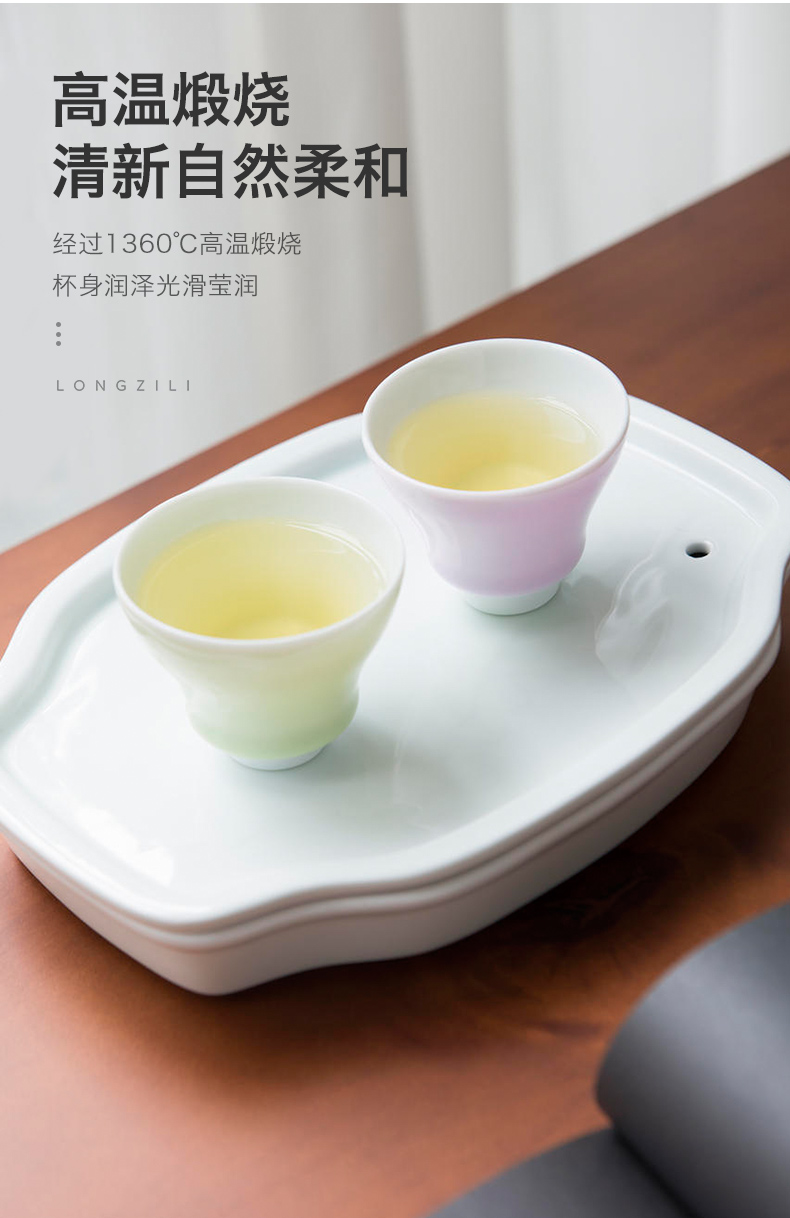 Get in kung fu tea set manual ceramic cups large sample tea cup jingdezhen built home master cup single CPU